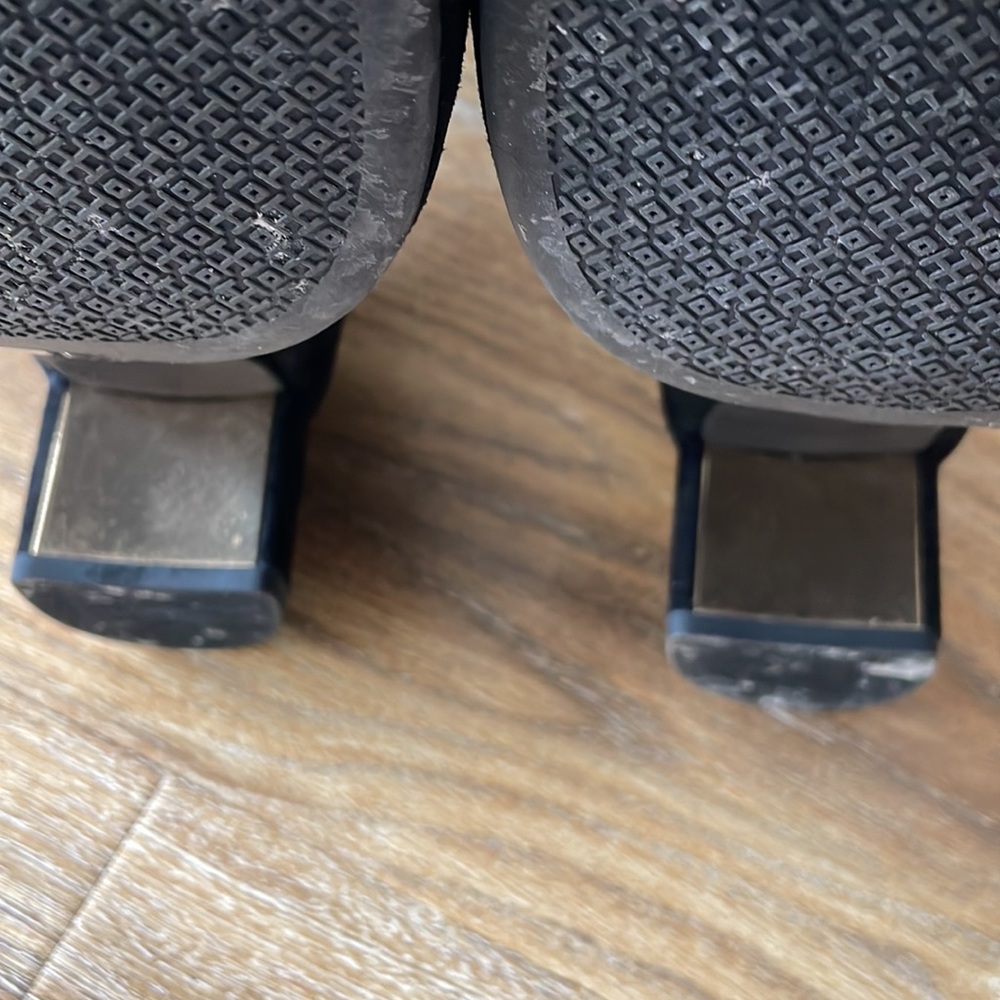 Tory Burch Laila Over the Knee Black Suede Boots - Picture 6 of 15